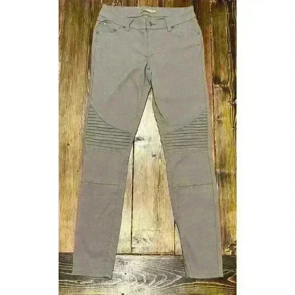 Prana Brenna Moto Pants Sz 4 Skinny Stretch Olive Green